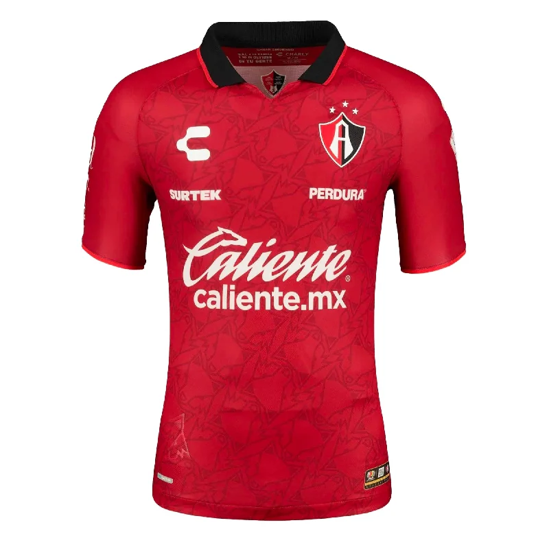 Youth Football Jersey-Charly Men's Atlas 2023/24 Authentic Away Jersey Red/Black