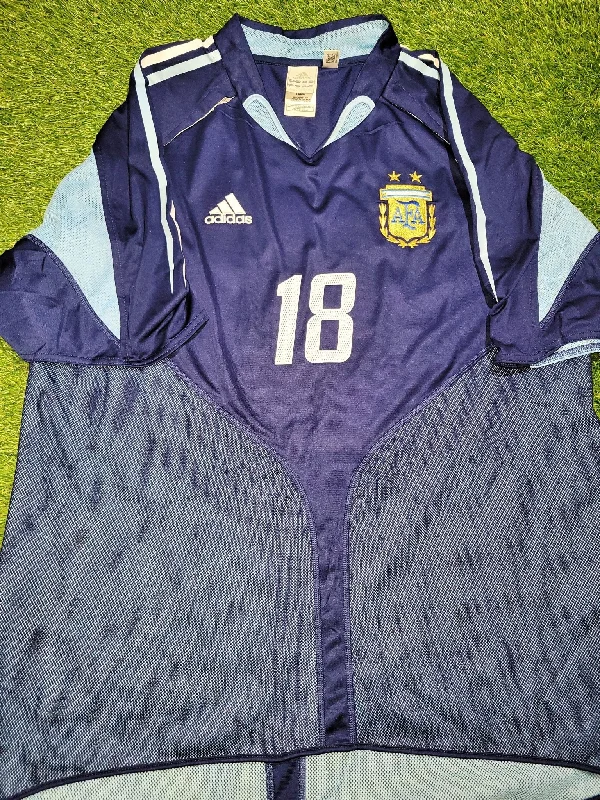 Unique Football Jersey-Messi Argentina 2004 2005 DEBUT Away Jersey Shirt Camiseta XL SKU# 645785