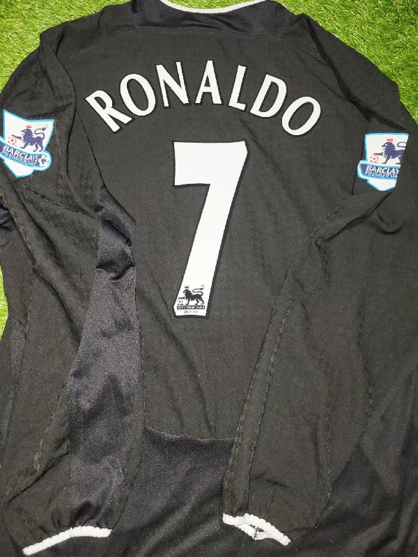 Football Jersey for Local Club-Cristiano Ronaldo Manchester United 2004 2005 Away STAND UP SPEAK UP Soccer Jersey Shirt XL SKU# 112678