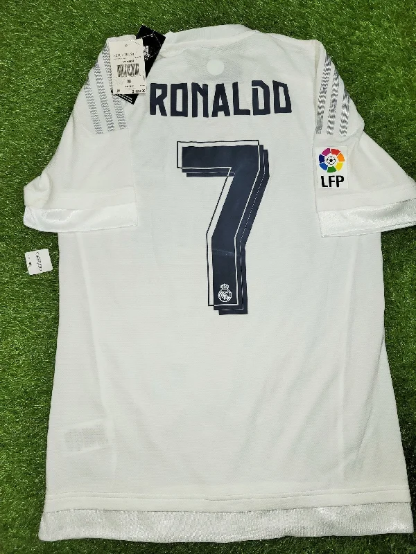 Football Jersey with Player Customization-Cristiano Ronaldo Real Madrid 2015 2016 ADIZERO Player Issue Soccer Jersey Shirt M BNWT SKU# S12654