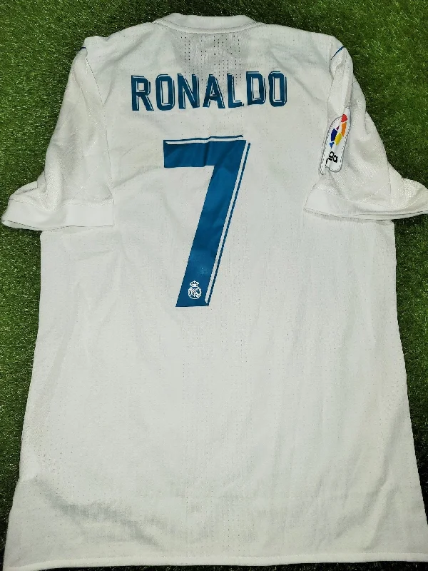 Retro Football Jersey-Cristiano Ronaldo Real Madrid Home 2017 2018 LAST SEASON ADIZERO PLAYER ISSUE Jersey Shirt L SKU# B31097