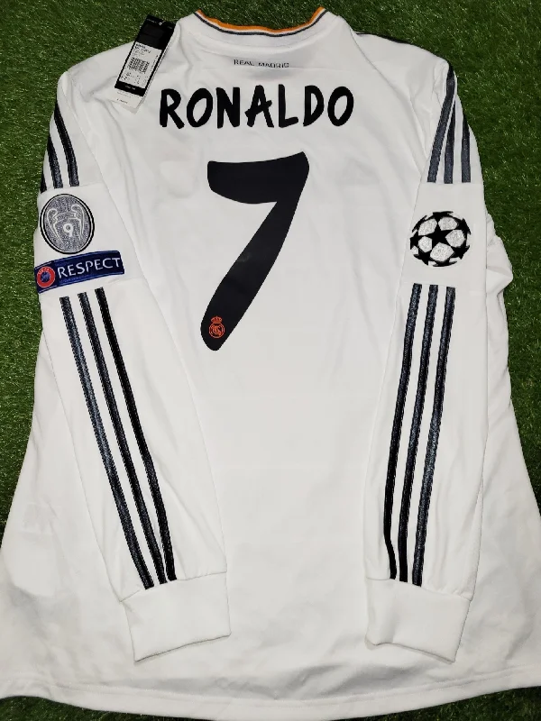 Football Jersey for Football Leagues-Cristiano Ronaldo Real Madrid UEFA FINAL 2013 2014 Jersey Camiseta Shirt BNWT XL SKU# G81098