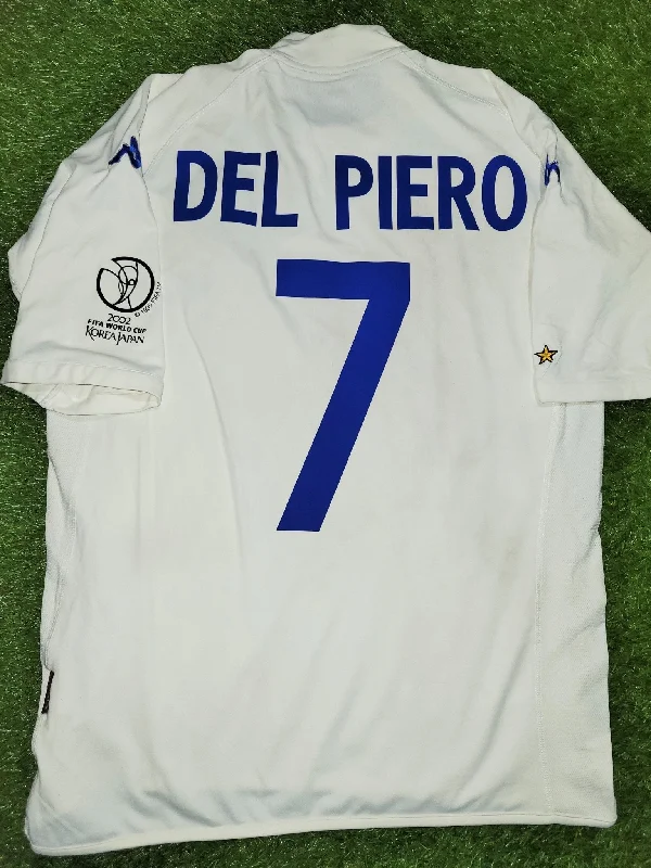 Football Jersey for Local Teams-Del Piero Italy Kappa 2002 WORLD CUP Away Jersey Shirt Maglia XXL