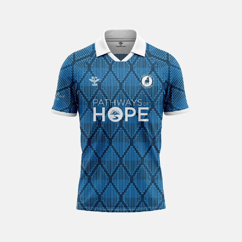 Football Jersey with Reversible Design-Diamond Dogs FC Blue Jersey