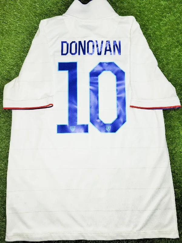 Football Jersey with Custom Patterns-Donovan United States USA Nike  2014 LAST GAME Home Jersey Shirt L SKU# 578025-105