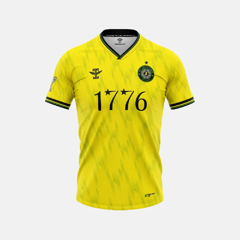 Football Jersey with Unique Graphics-FC Motown Yellow Goalkeeper Jersey