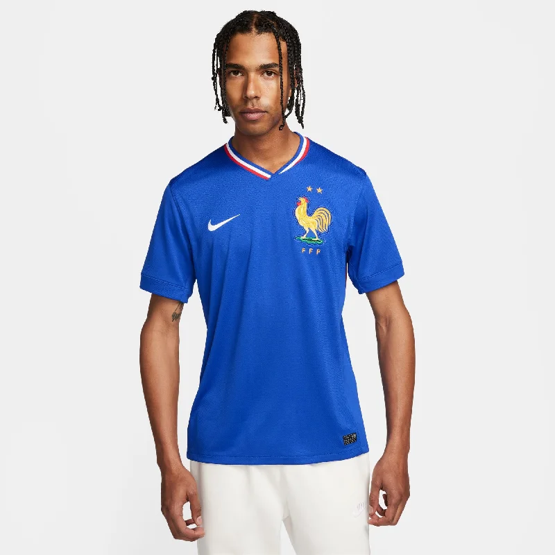 Football Jersey with Player Customization-France 2024/25 Home Stadium Replica Jersey