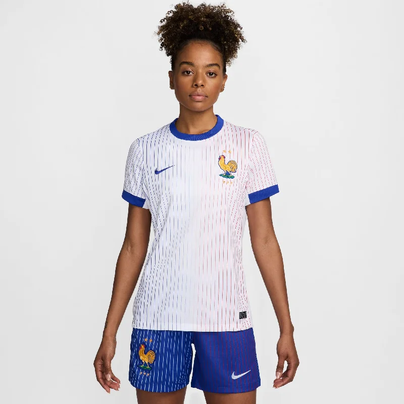 Football Jersey with Embroidered Name-Women's France 2024/25 Away Stadium Replica Jersey