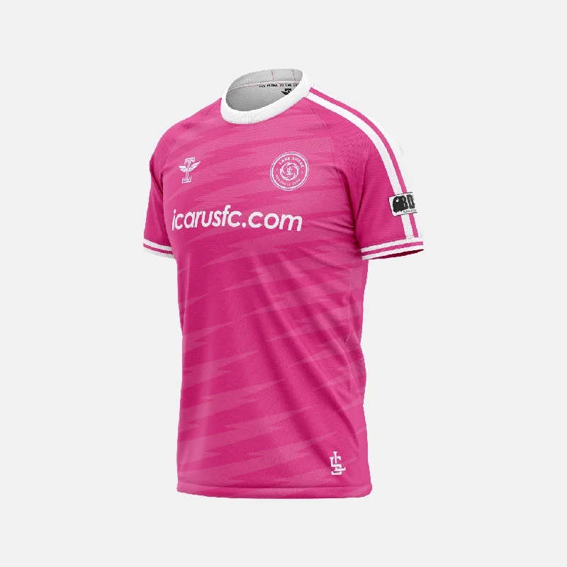 Retro Custom Football Jersey-Lake Shore FC Pink Jersey