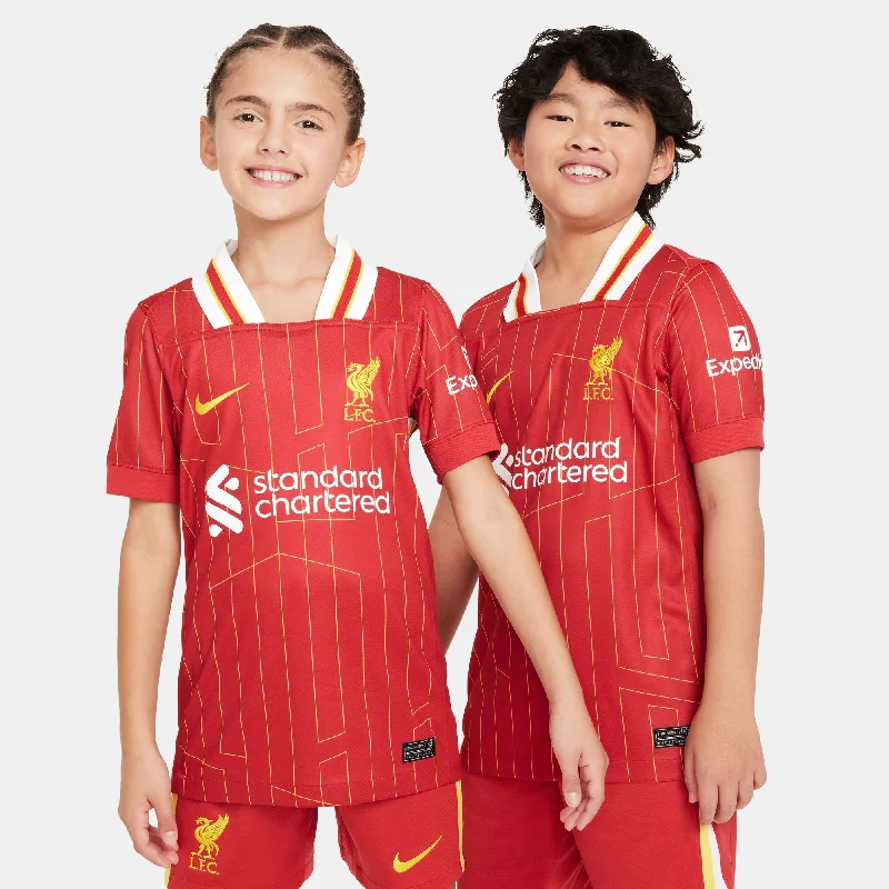 Football Jersey for Home Games-Youth Liverpool FC 2024/25 Stadium Home Replica Jersey