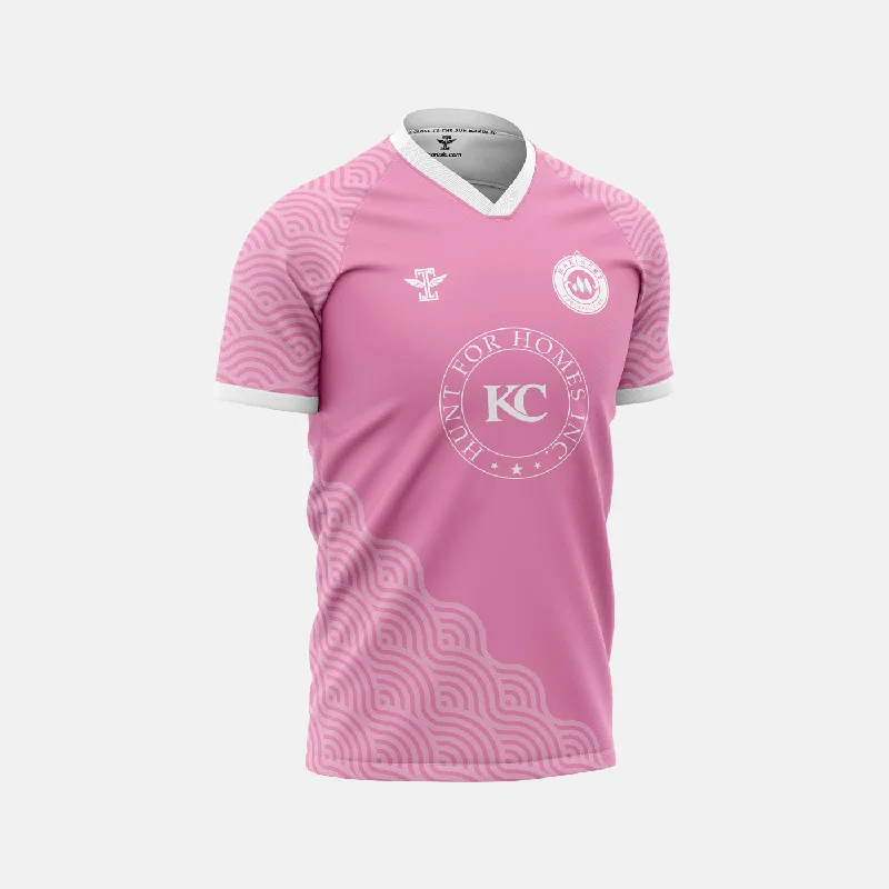 Football Jersey with Loose Fit-Mariners FC Pink Jersey