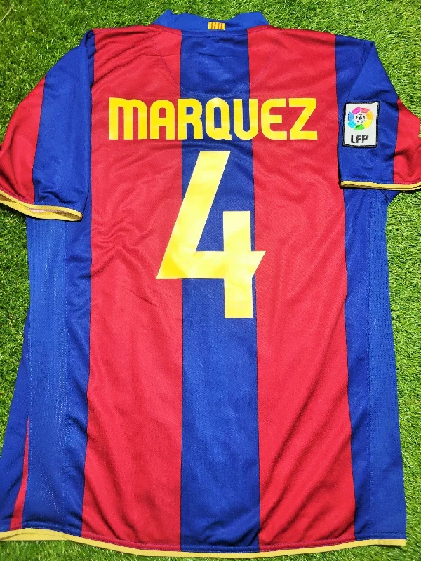 Football Jersey for League Players-Marquez Barcelona Anniversary Home 2007 2008 Soccer Jersey Shirt L SKU# 237741-655