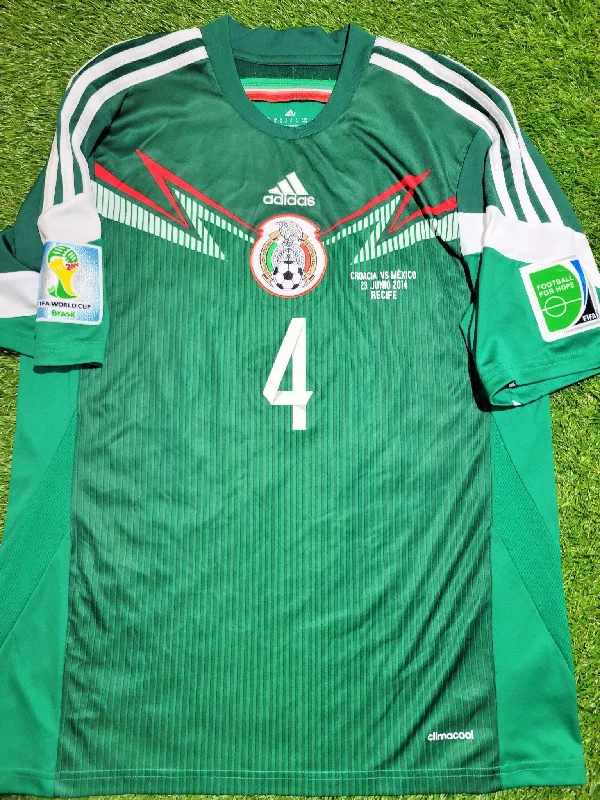 Football Jersey for School Clubs-Marquez Mexico 2014 World Cup Soccer Home Jersey Shirt Camiseta M SKU# G86985