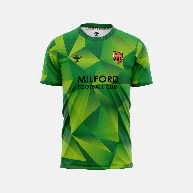 Football Jersey for New Players-Milford FC Green Jersey