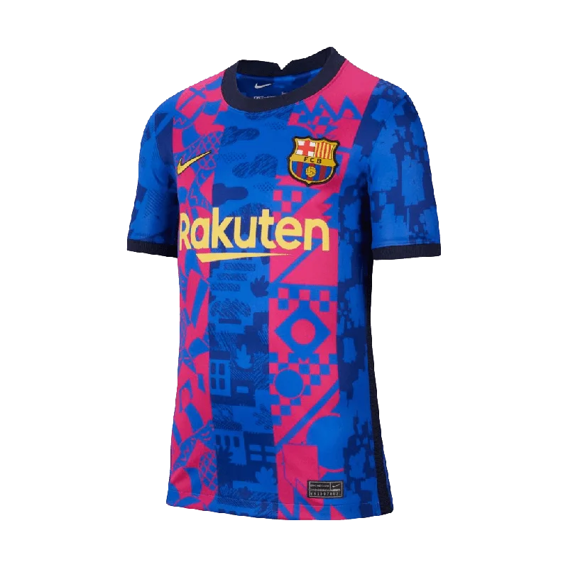 Custom Football Jersey with Number-Nike Barcelona 21/22 Youth Third Jersey