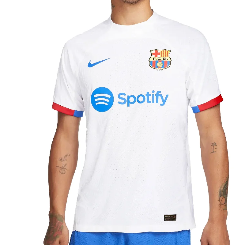 Football Jersey for Football Fans-Nike Men's FC Barcelona 2023/24 Dri-FIT ADV Away Jersey White/Blue