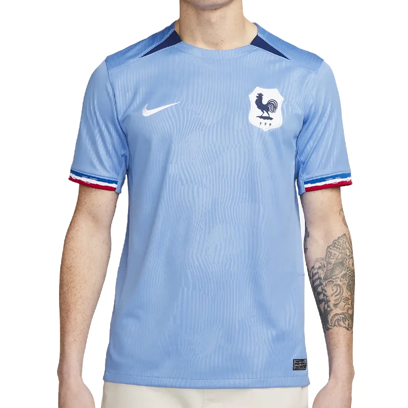 Custom Football Jersey for Teams and Fans-Nike Men's France 2023/24 Home Jersey Polar/Blue