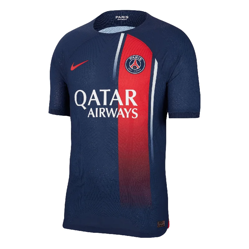 Custom Football Jersey with Club Logo-Nike Men's PSG 2023/24 Dri-FIT ADV Home Jersey Navy/Red