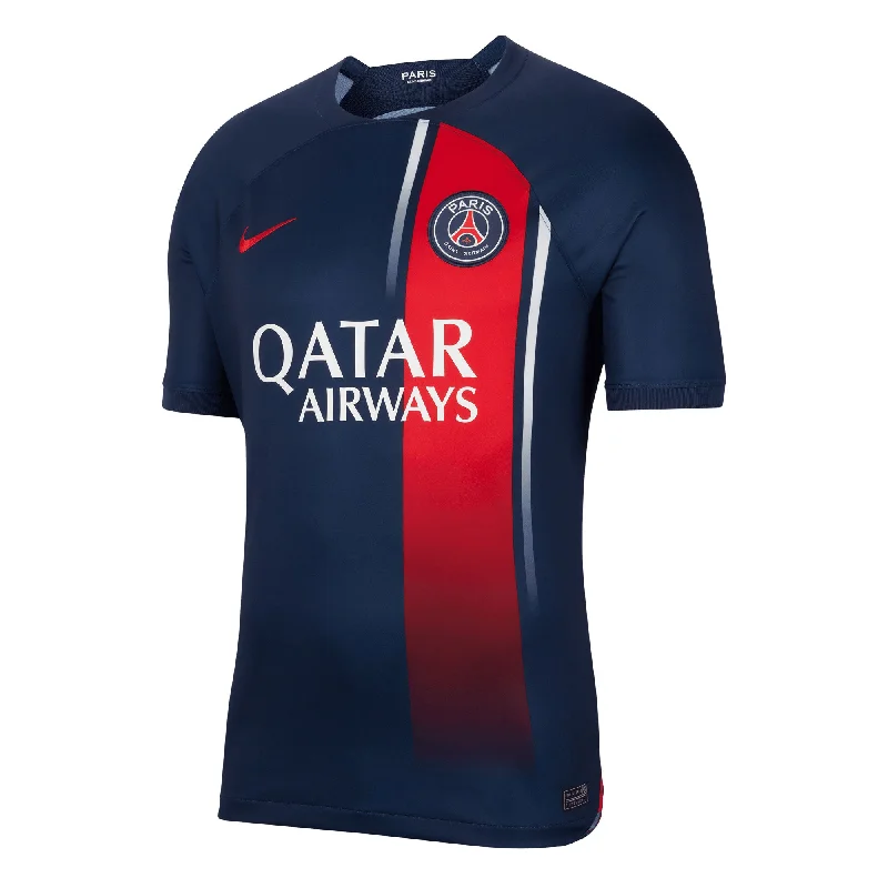 Football Jersey for Football Leagues-Nike Men's PSG 2023/24 Home Jersey Navy/Red