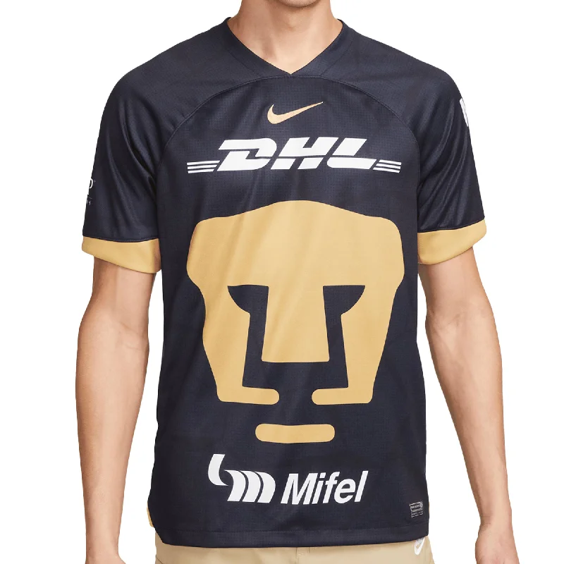 Football Jersey for Minor League-Nike Men's Pumas UNAM 2023/24 Away Jersey Obsidian/Gold