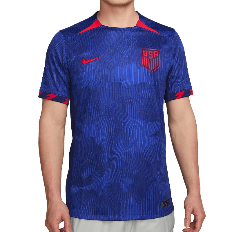 Football Jersey for Special Events-Nike Men's USA 2023/24 Away Jersey Royal/Red