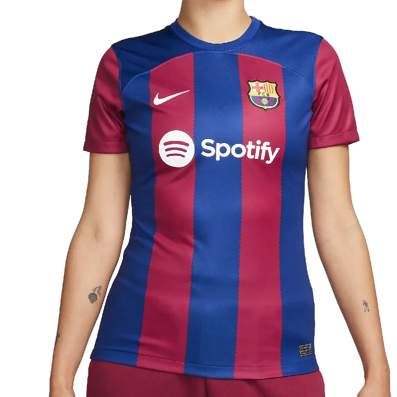 Football Jersey for Group Orders-Nike Women's FC Barcelona 2023/24 Home Jersey Red/Blue