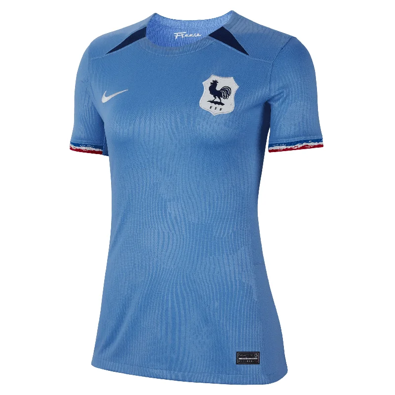 Football Jersey for Corporate Events-Nike Women's France 2023/24 Home Jersey Polar/Blue