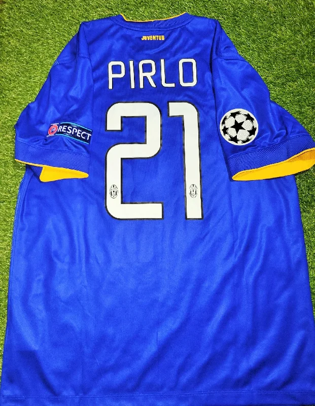 Football Jersey with Number-Pirlo Juventus 2014 2015 Away UEFA Jersey Shirt Maglia L SKU# 611078-472