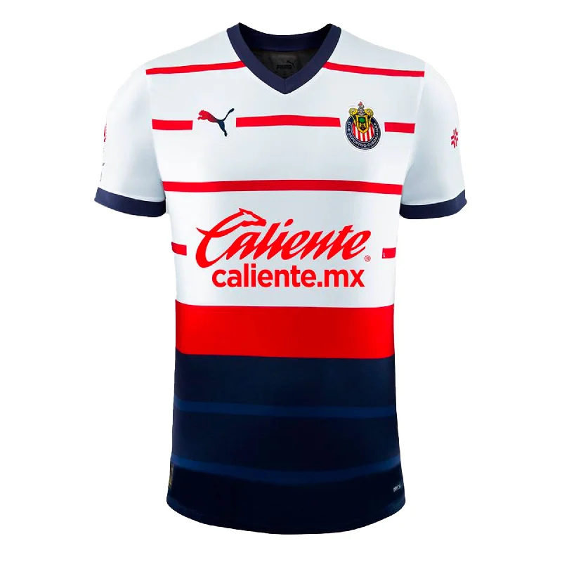 High School Football Jersey-PUMA Men's Chivas De Guadalajara 2023/24 Away Jersey White/Red