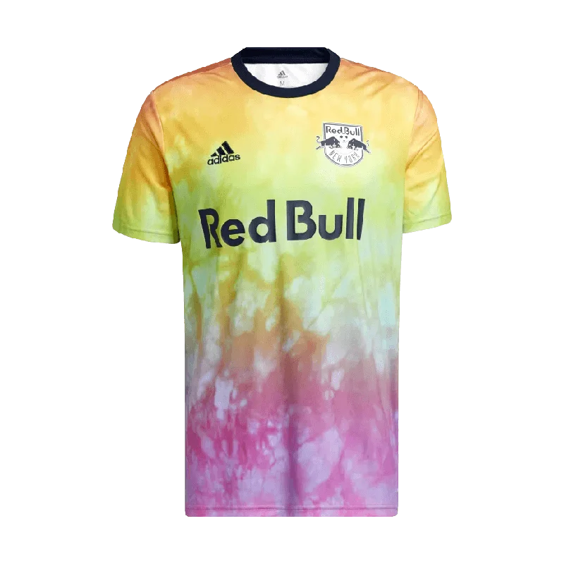 Football Jersey with Custom Player Numbers-Red Bulls 2021 Pride Prematch Jersey