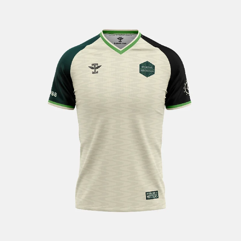 Football Jersey for Daily Wear-Sporting Serotonin Beige Jersey