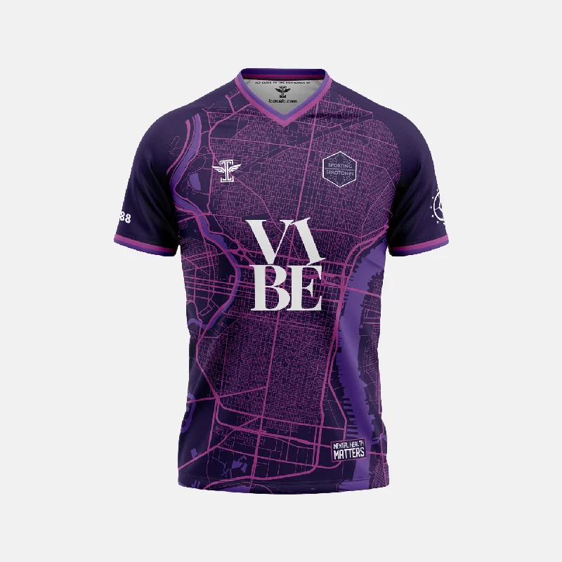 Football Jersey with Classic Fit-Sporting Serotonin Vibe Jersey