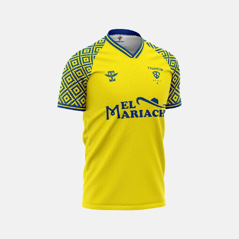 Football Jersey for Senior League-Taunton Spirit Yellow Jersey