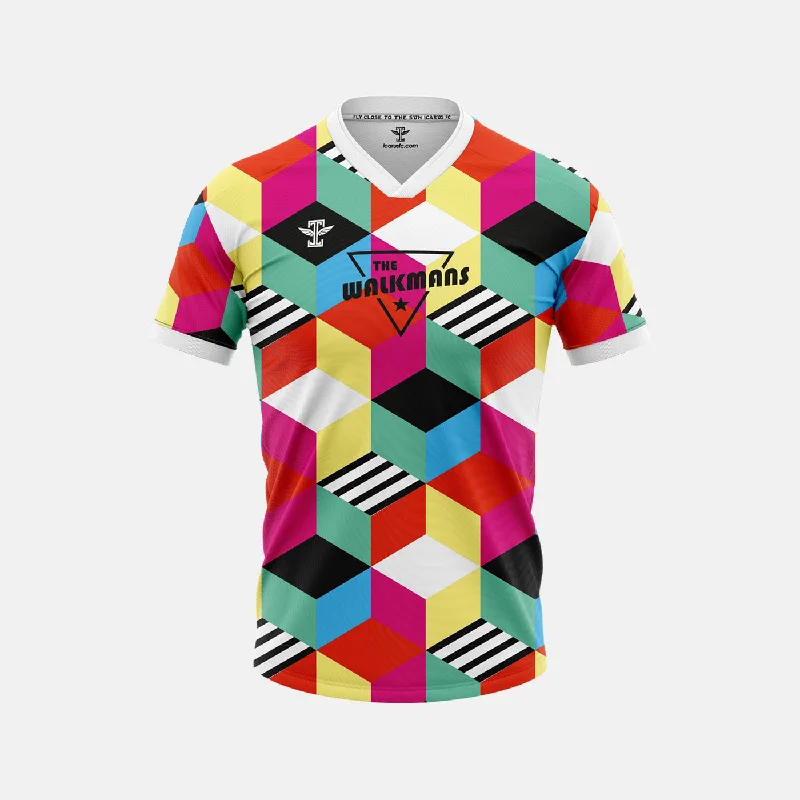 Football Jersey for Fundraising Events-The Walkmans Multi-Colored Jersey