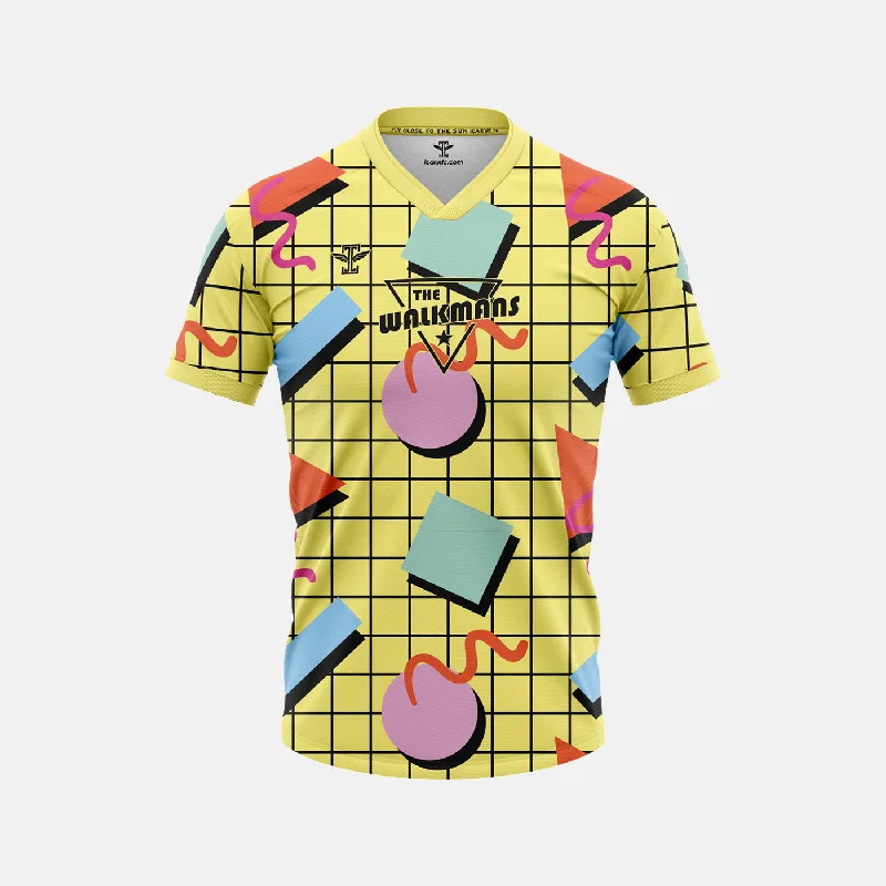 Football Jersey with Custom Team Designs-The Walkmans Yellow Jersey