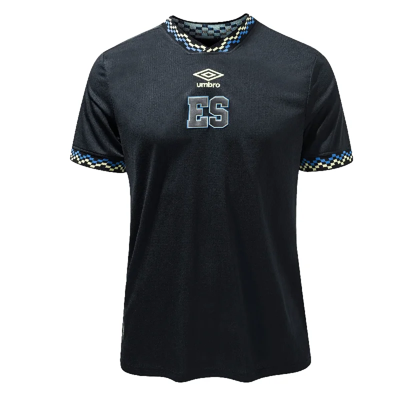 Football Jersey for Football Families-Umbro Men's El Salvador 2023/24 Third Jersey Black