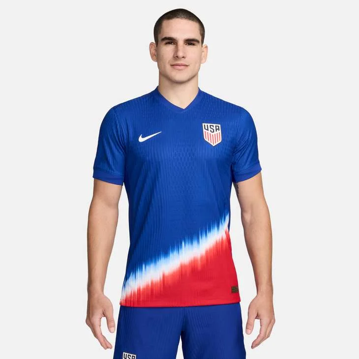 Football Jersey with Personalized Style-USA 2024/25 Away Authentic Match Jersey [Men's]