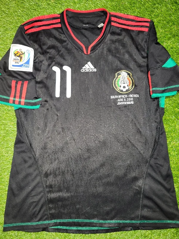 Football Jersey for Customized Logo-Vela Mexico 2010 WORLD CUP Away Black Jersey Shirt Camiseta M SKU# P41397