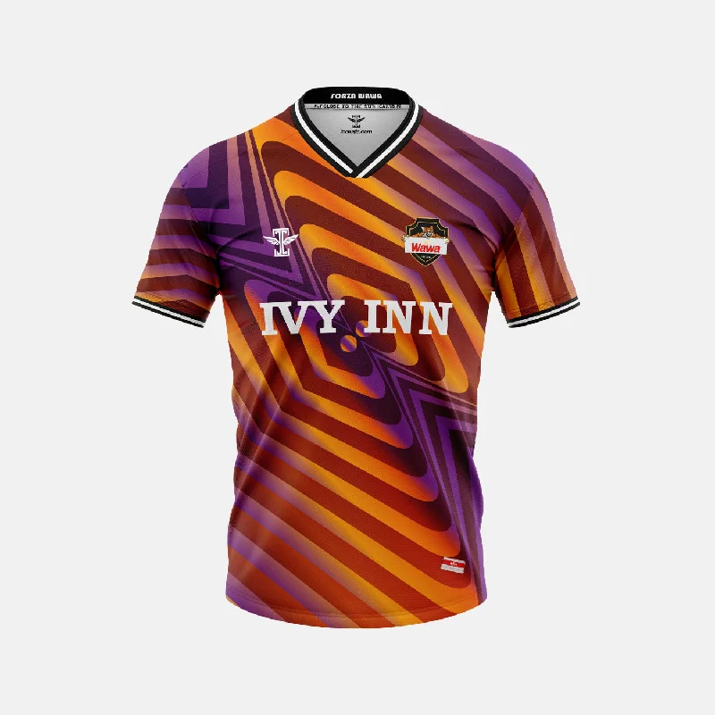 Football Jersey with Custom Design-Wawa United 2022 Purple Jersey