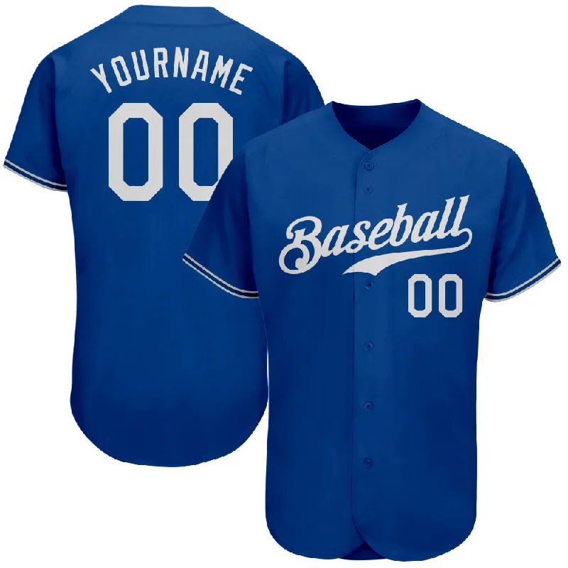 Baseball Jersey for Amateur League-Custom Royal White Authentic Baseball Jersey