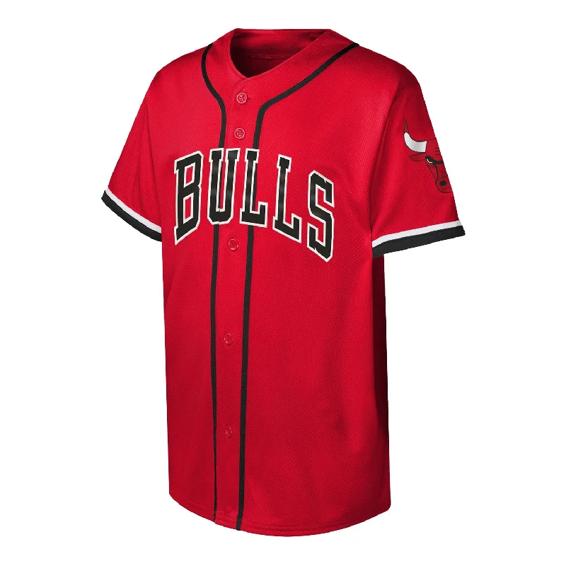 Custom Baseball Jersey Design-Youth Chicago Bulls Outerstuff Baseball Jersey