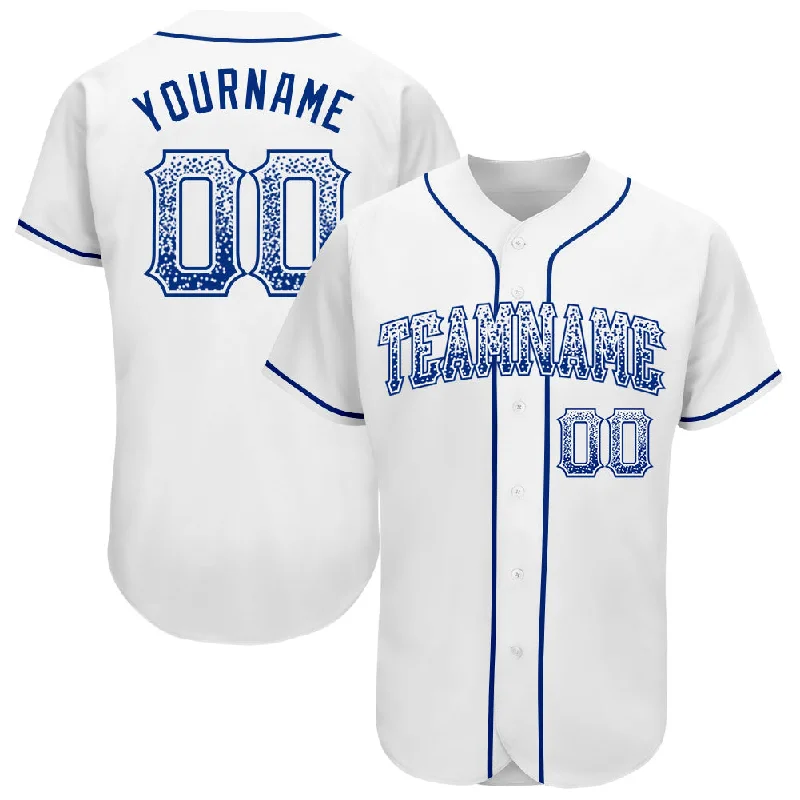 Baseball Jersey with Classic Fit-Custom White Royal Authentic Drift Fashion Baseball Jersey