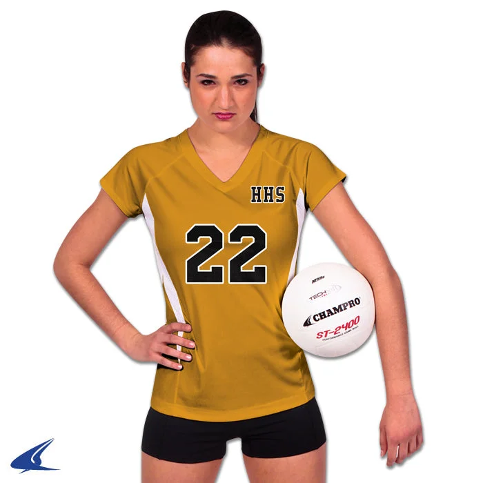 Volleyball Jersey with Bold Graphics-Champro Women's Spike Volleyball Jersey