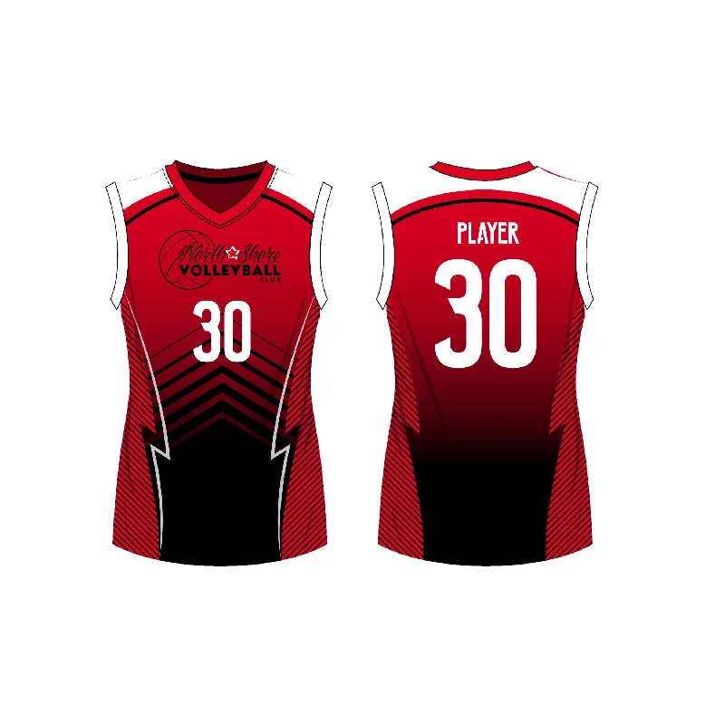 Volleyball Jersey with Custom Emblems-Custom Elite Sublimated Volleyball Jerseys