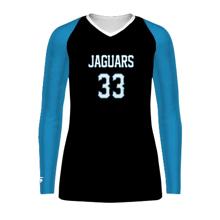 Custom Volleyball Jersey for Fans-Women's Freestyle Sublimated Long Sleeve Stretch Volleyball Jersey