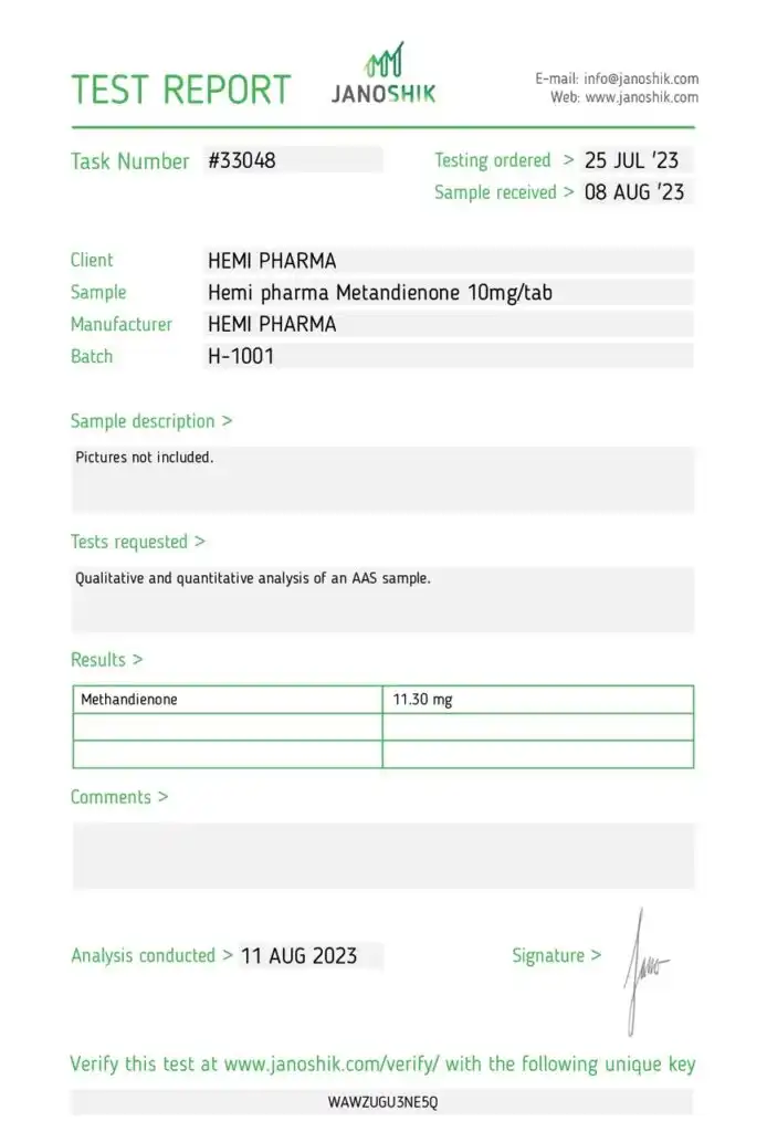Best Hemi Pharma Dianabol (Metandienone) 10mg - Image 2